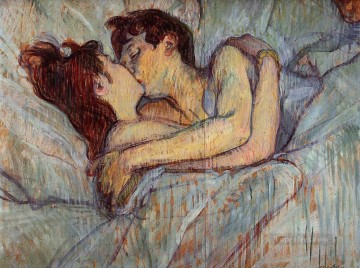  beso Arte - en la cama el beso 1892 Toulouse Lautrec Henri de